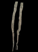 Load image into Gallery viewer, Glam handmade runway rhinestone clip on earrings 9 inch Kargo Fresh
