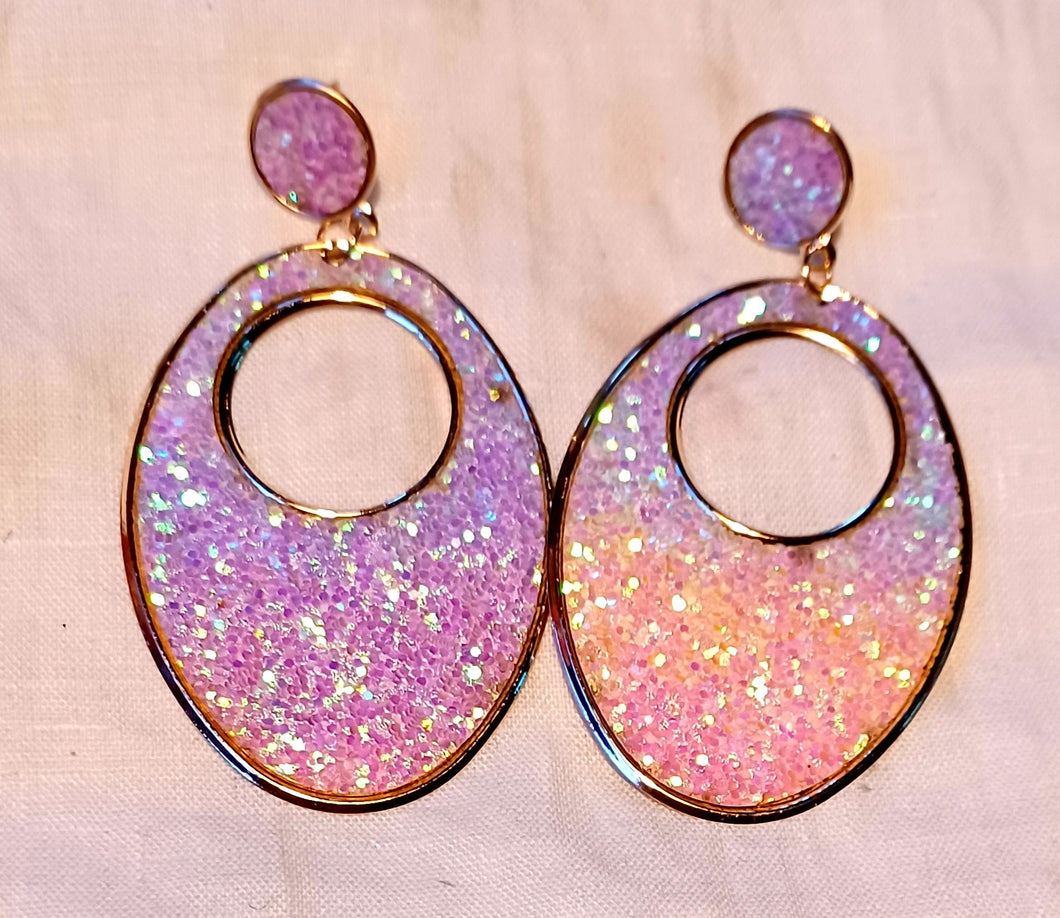 Glitter Hoop design Clip On Earrings Kargo Fresh