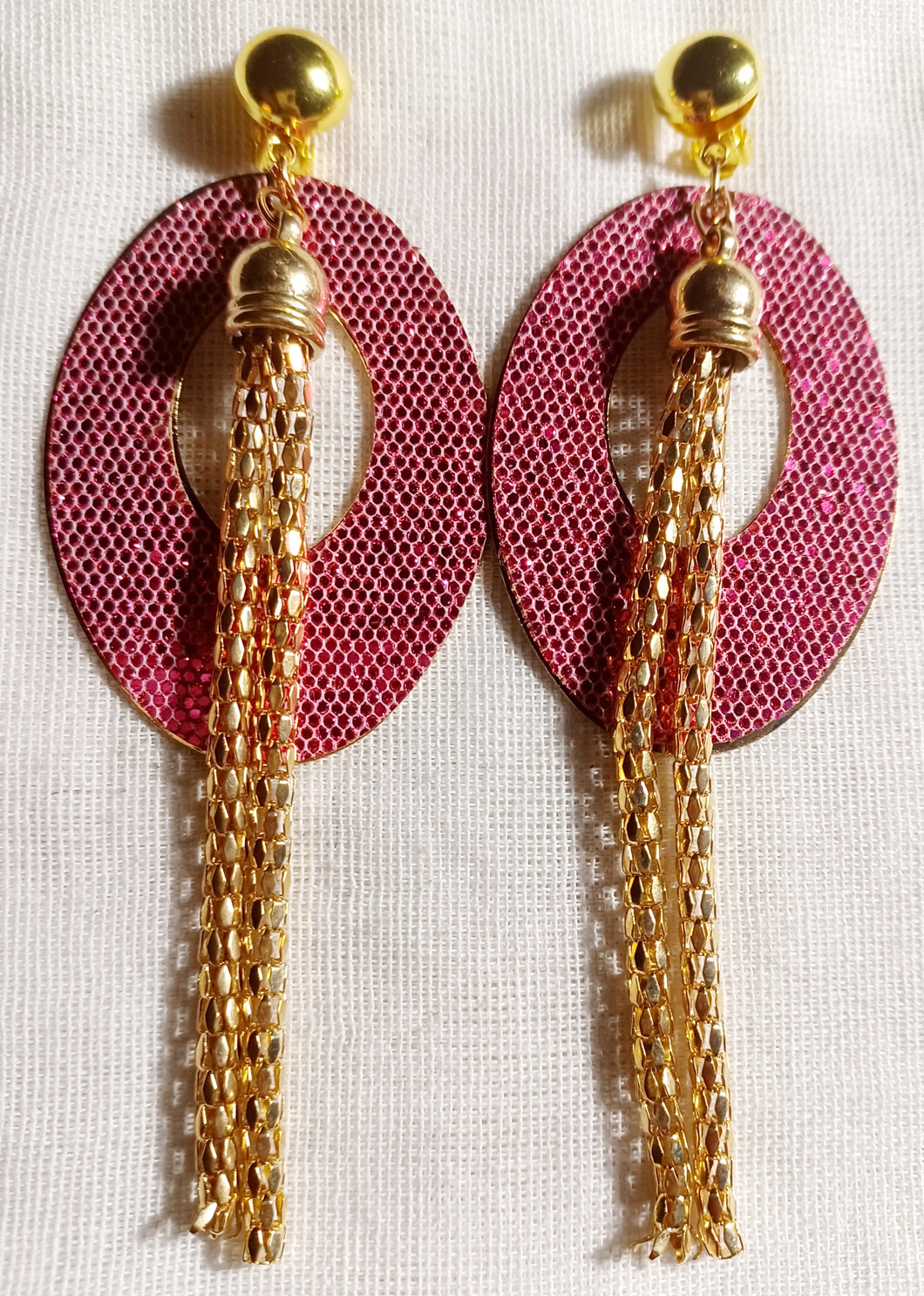 Glitter clip on hoop earrings Kargo Fresh