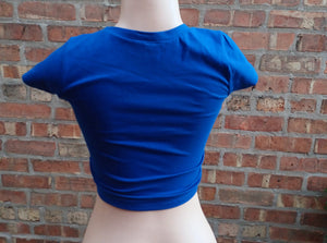 Goddess crop top and Clip On earrings set New Medium Kargo Fresh