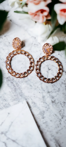 Gold Chain Hoop design Clip On Earrings Kargo Fresh