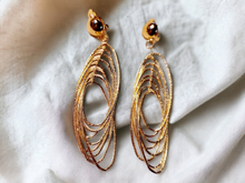 Load image into Gallery viewer, Gold Metal Clip On Multi Hoop Earrings Kargo Fresh
