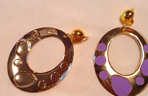 Gold Metal Hoop Clip On Earrings Gold Kargo Fresh