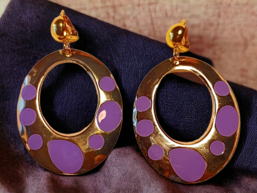 Gold Metal Hoop Clip On Earrings Gold Kargo Fresh