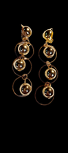 Load image into Gallery viewer, Gold ball and hoop clip on earrings Kargo Fresh
