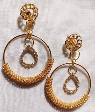 Load image into Gallery viewer, Gold multi hoop earrings clip on Kargo Fresh
