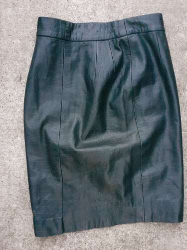 GoodbyeFolk Vintage leather pencil skirt 26 inch waist Kargo Fresh