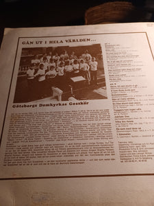 Gothenburg cathedral choir ; Gan ut  I hela varlden 1975 vinyl Super Rare Kargo Fresh