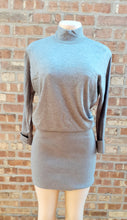 Load image into Gallery viewer, Gray Retro Style Knit Mini Dress Small Kargo Fresh
