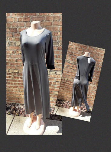 Grey Knit Maxi Dress Small Kargo Fresh