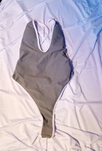 Load image into Gallery viewer, Grey Sexy 1 piece Thong swimsuit L Kargo Fresh
