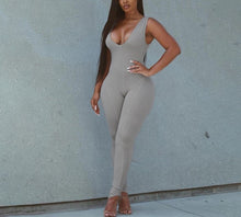 Load image into Gallery viewer, Grey Stretch Jumpsuit Small Kargo Fresh
