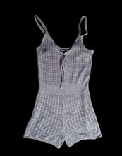 Load image into Gallery viewer, Grey crochet knit romper nwt M Kargo Fresh
