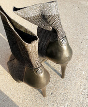 Load image into Gallery viewer, Guess Abric Knit Sock Bootie Heels Size 10 Kargo Fresh
