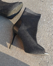 Load image into Gallery viewer, Guess Abric Knit Sock Bootie Heels Size 10 Kargo Fresh
