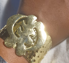 Load image into Gallery viewer, Gye nyame brass cuff Kargo Fresh
