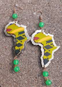 Hamdmade Abstract Africa Earrings Kargo Fresh