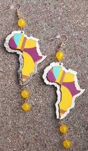 Hamdmade Abstract Africa Earrings Kargo Fresh