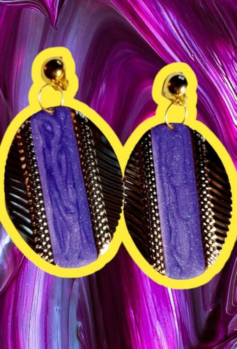 Hammered Clip on Dangle Earrings Kargo Fresh