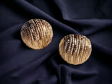 Load image into Gallery viewer, Hammered gold ball clip on Earrings Kargo Fresh
