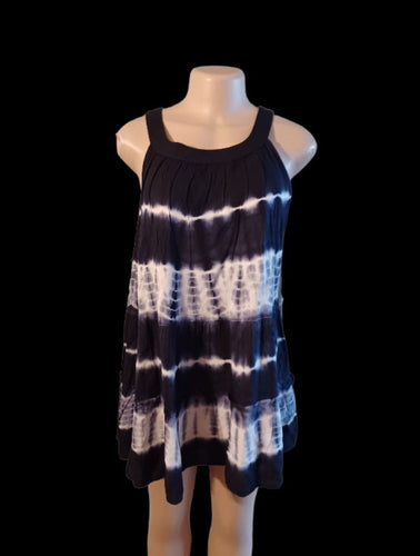 Hand dyed rayon halter tunic top new Free size Kargo Fresh