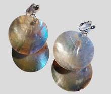 Load image into Gallery viewer, Handcarved Abalone Shell Clip On Earrings Kargo Fresh
