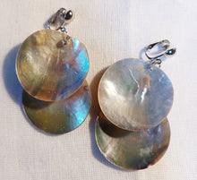 Load image into Gallery viewer, Handcarved Abalone Shell Clip On Earrings Kargo Fresh
