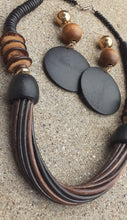 Load image into Gallery viewer, Handcarved Bamboo and Wood Collar Necklace Set Kargo Fresh
