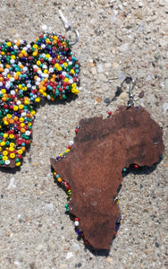 Handmade Abstract Bead Africa Wooden Earrings Kargo Fresh
