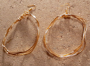 Handmade Abstract Hoop Earrings Kargo Fresh