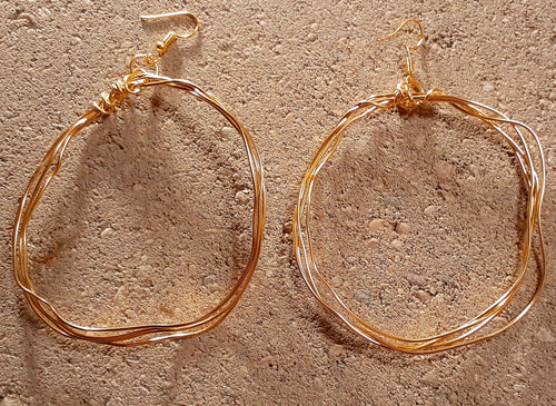 Handmade Abstract Hoop Earrings Kargo Fresh