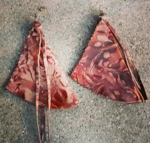 Handmade Abstract Leather Earrings Kargo Fresh