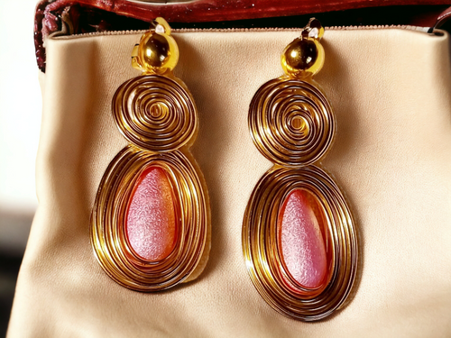 Handmade Abstract Wire Design Clip On Earrings Kargo Fresh