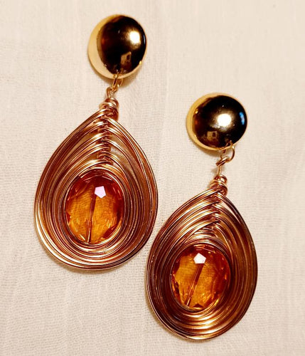 Handmade Abstract Wire Design Clip On Earrings Kargo Fresh