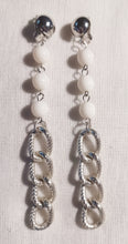 Load image into Gallery viewer, Handmade Acrylic and Chain dangle   Clip on Earrings Kargo Fresh
