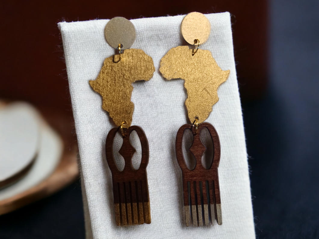 Handmade Adinkra Symbol Earrings Kargo Fresh