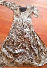 Load image into Gallery viewer, Handmade African Print Jumpsuit with Train Over Skirt Size S Kargo Fresh
