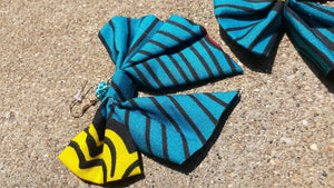 Handmade Ankara Print Large Bow Earrings Kargo Fresh