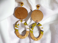 Load image into Gallery viewer, Handmade Ankara fabric clip on hoops Kargo Fresh
