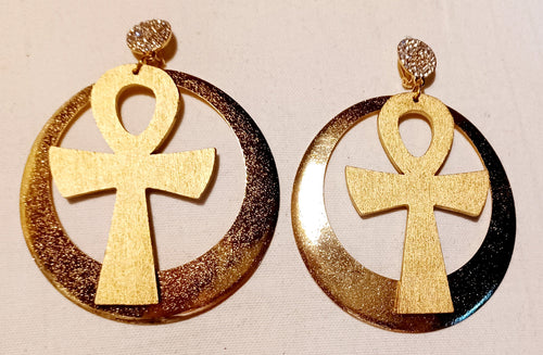 Handmade Ankh Clip On Earrings Kargo Fresh