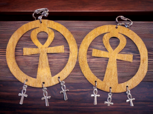 Handmade Ankh Clip On Earrings Kargo Fresh