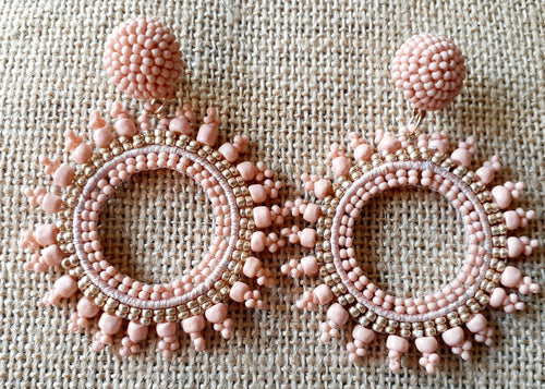 Handmade Bead Hoop Earrings Kargo Fresh