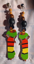 Load image into Gallery viewer, Handmade Black Divs Clip on earrings Kargo Fresh
