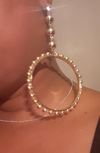Load image into Gallery viewer, Handmade Blingy Extra Large Hoop Earrings Kargo Fresh
