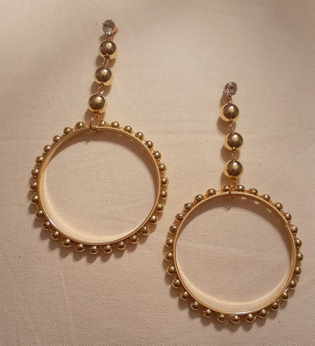 Handmade Blingy Extra Large Hoop Earrings Kargo Fresh