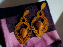 Load image into Gallery viewer, Handmade  Boho Dangle Wooden Earrings Kargo Fresh
