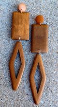 Load image into Gallery viewer, Handmade Boho Geometric wood Earrings Kargo Fresh
