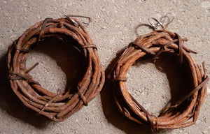 Handmade Branch Wire Wooden Hoop Earrings Kargo Fresh