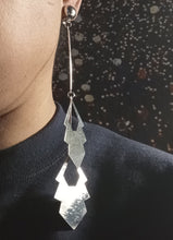 Load image into Gallery viewer, Handmade Brushed Metal Clip On Earrings Kargo Fresh
