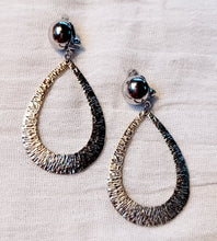 Load image into Gallery viewer, Handmade Brushed Metal Clip On Earrings Kargo Fresh
